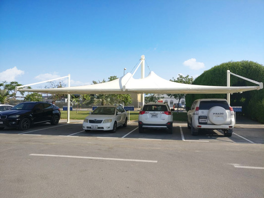 Car Park shades and Tensile Fabric shade structures | Manufacturing | Supply | Installation | Export | Al Fares International Tents