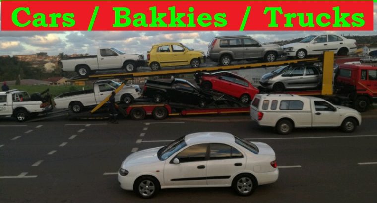 WE BUY CARS, BAKKIES AND TRUCKS FOR CASH, WE COME TO YOU COUNTRYWIDE