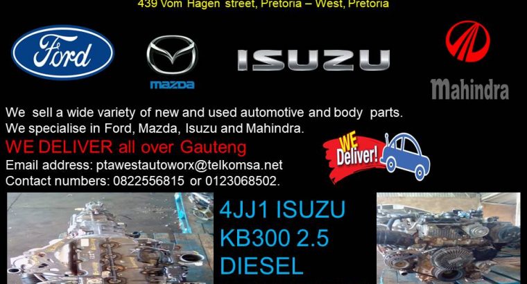 4JJ1 ISUZU KB300 2.5 DIESEL ENGINE FOR SALE