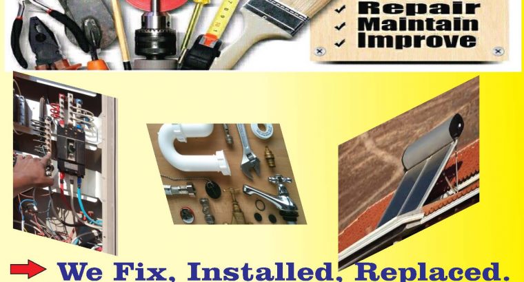 Geyser repair Plumbing services Seamo property and housing maintenance 0661511652