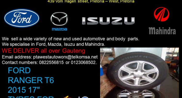 FORD RANGER T6 2015 17 TYRES FOR SALE