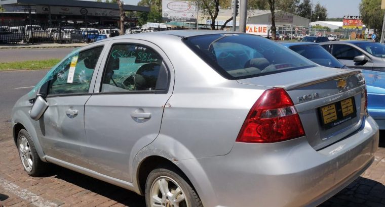 CHEV AVEO 1.6 LS 2016 SILVER CAR PARTS AND ENGINE FOR SALE