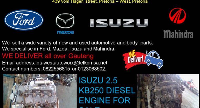 ISUZU 2.5 KB250 DIESEL ENGINE FOR SALE