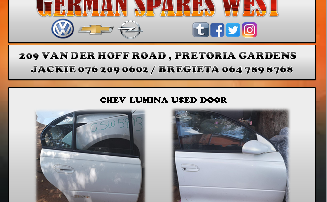CHEV LUMINA USED RIGHT REAR AND FRONT DOOR FOR SALE