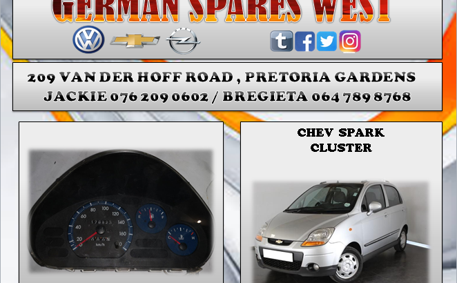 CHEV SPARK LITE USED CLUSTER FOR SALE