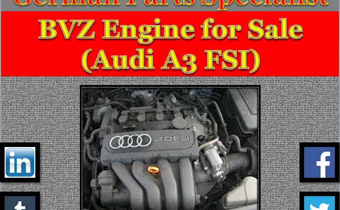 BVZ Engine for Sale (Audi A3 2.0 FSI)