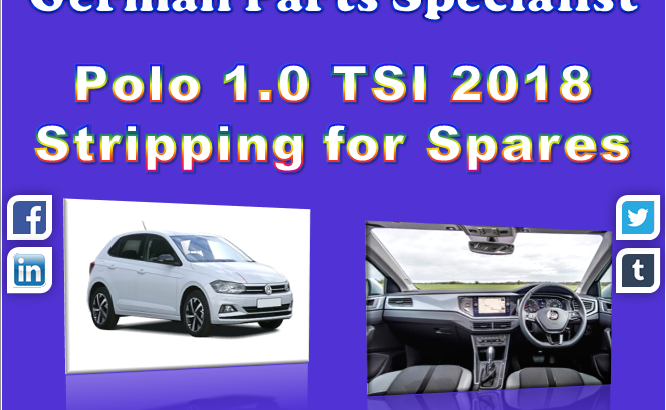 POLO 1.0 TSI 2018 STRIPPING FOR SPARES