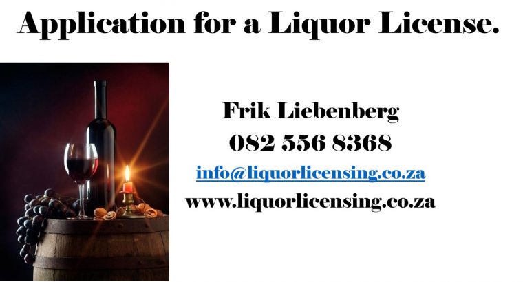 Application for a Liquor License.
