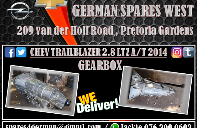 CHEV TRAILBLAZER 2.8 LTZ A/T 2014 GEARBOX