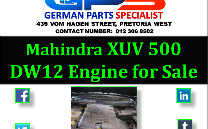 Mahindra XUV 500 DW12 Engine for Sale
