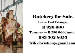 BUTCHERY FOR SALE in Vaal Triangle