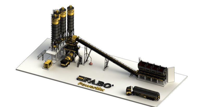 POWERMIX-200 STATIONARY CONCRETE BATCHING PLANT