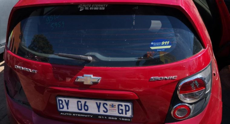 CHEV SONIC 1.6 2012 USED REAR PARTS FOR SALE
