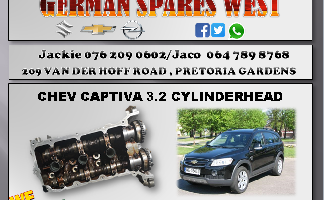 CHEV CAPTIVA 3.2 USED CYLINDERHEAD FOR SALE