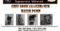 CHEV SONIC (A14XER) NEW WATER PUMP FOR SALE