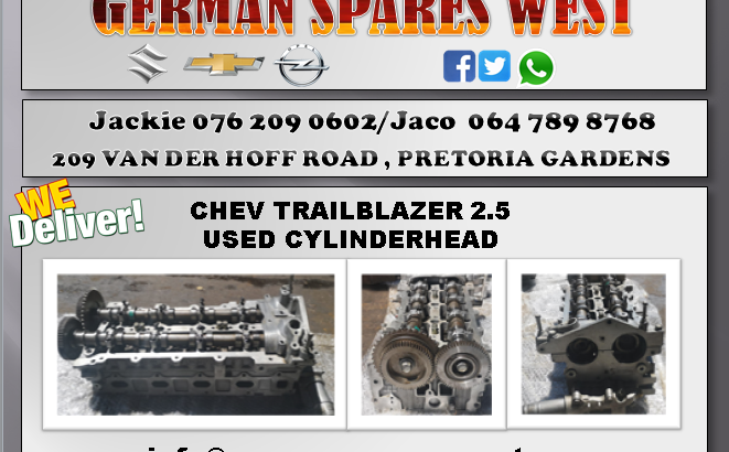 CHEV TRAILBLAZER 2.5 USED CYLINDERHEAD FOR SALE