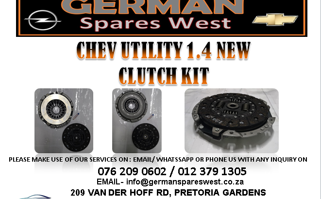 CHEV UTILITY 1.4 NEW CLUTCH KIT FOR SALE