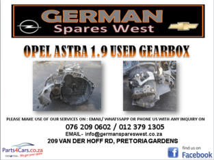 OPEL ASTRA 1.9 USED GEARBOX FOR SALE