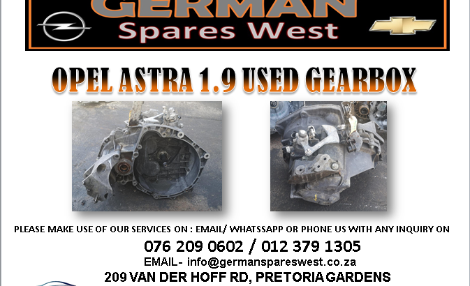 OPEL ASTRA 1.9 USED GEARBOX FOR SALE