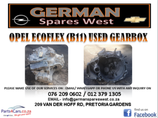 OPEL ECOFLEX (B11) USED GEARBOX FOR SALE