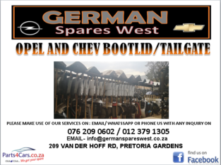OPEL AND CHEV BOOTLID/ TAILGATE FOR SALE