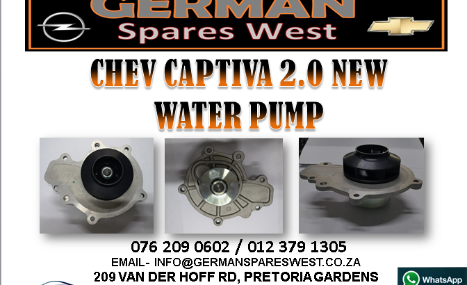 CHEV CAPTIVA 2.0 NEW WATER PUMP FOR SALE