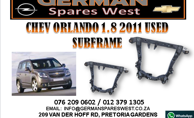 CHEV ORLANDO 1.8 2011 USED SUBFRAME FOR SALE