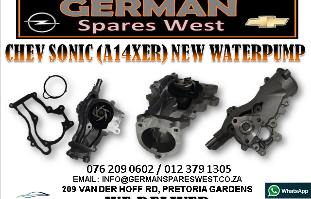 CHEV SONIC (A14XER) NEW WATERPUMP FOR SALE