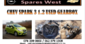 CHEV SPARK 3 1.2 USED GEARBOX FOR SALE