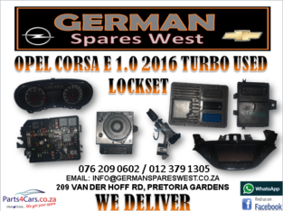 OPEL CORSA E 1.0 2016 MANAUL USED LOCKSET FOR SALE