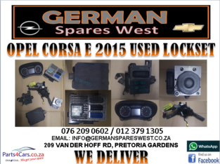 OPEL CORSA E 2015 USED LOCKSET FOR SALE