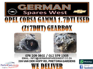 OPEL CORSA GAMMA 1.7DTI ( Z17DTH) GEARBOX FOR SALE