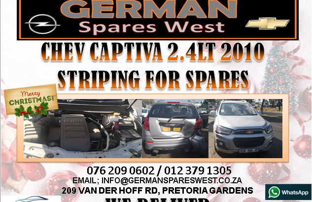 CHEV CAPTIVA 2.4LT 2010 STRIPPING FOR SPARES