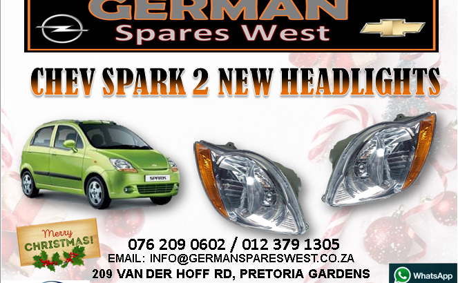 CHEV SPARK 2 NEW HEADLIGHTS FOR SALE