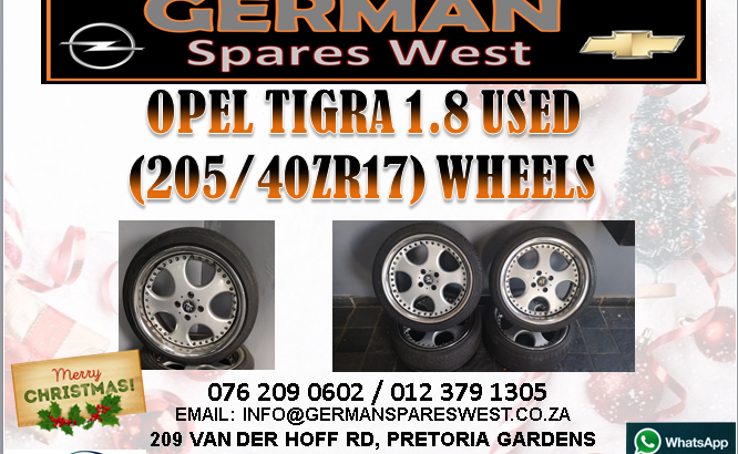 OPEL TIGRA 1.8 USED (205/40ZR17) WHEELS FOR SALE