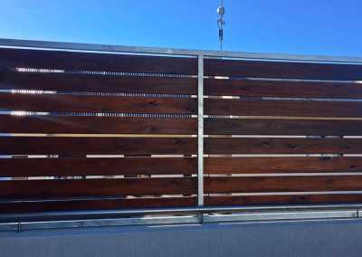 Wooden driveway gates and Nutec gates