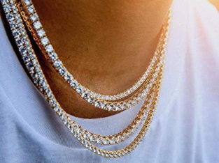1 Row Iced Out Tennis Chains/Necklaces-