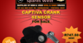 Captiva Crank Sensor FOR SALE! SPECIAL R747.50