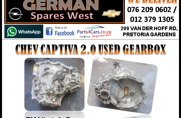 CHEV CAPTIVA 2.0 USED GEARBOX FOR SALE