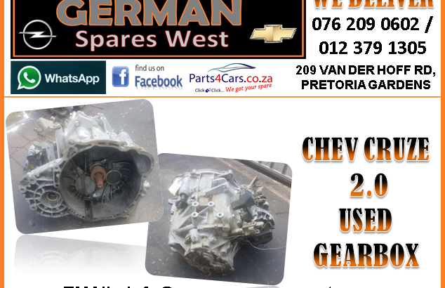 CHEV CRUZE 2.0 USED GEARBOX FOR SALE