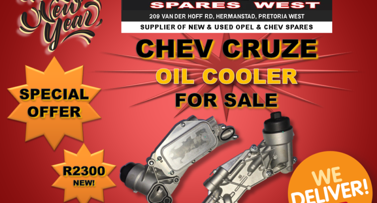 CHEVROLET CRUZE OIL COOLER FOR SALE