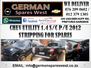 CHEV UTILITY 1.4 S/C P/U 2012 STRIPPING FOR SPARES