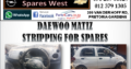 DAEWOO MATIZ STRIPPING FOR SPARES