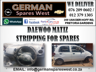 DAEWOO MATIZ STRIPPING FOR SPARES