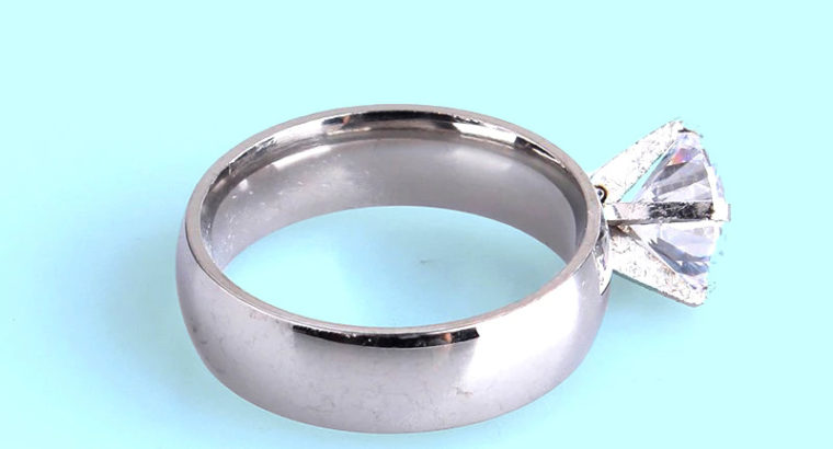Stainless Steel Wedding/Engagement/Proposal rings