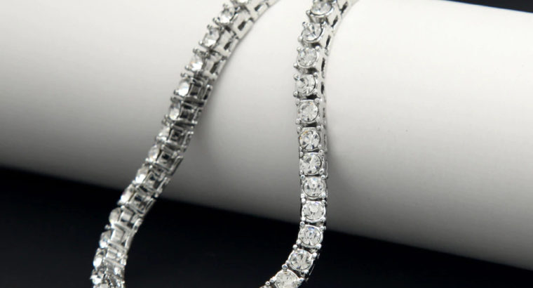 1 Row Iced Out Tennis Bracelets-Cz Stones