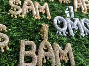 Full Iced Out Custom Made Name Pendants~Iced