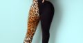 RK Double Trouble Zip-Up Stretch Leopard Jumpsuits