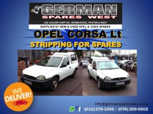 STRIPPING FOR SPARES: Opel Corsa Lt – 1.3 Diesel