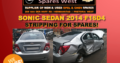 Sonic Sedan 2014 F16D4 STRIPPING FOR SPARES!